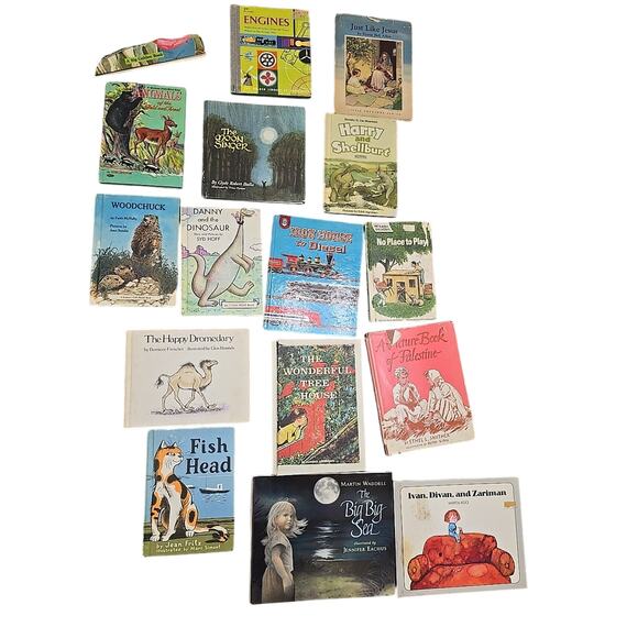Lot of 15 Vintage Mixed Authors Read Along Hardcover Children's Story Books - Picture 1 of 6